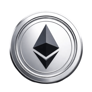 Componente visual flotante de la criptomoneda Ethereum ETH